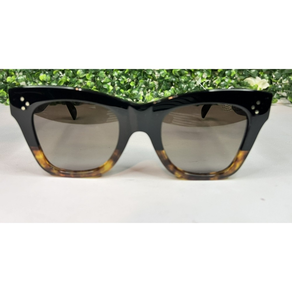 CELIINE CL4004IN 05K Women Black Square Polarized Sunglasses 50-22-150 - Picture 4 of 14